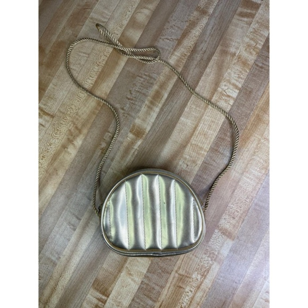 Amarige de Givenchy Gold Lame Purse Small‎ Shoulder Bag, 80s Fashion